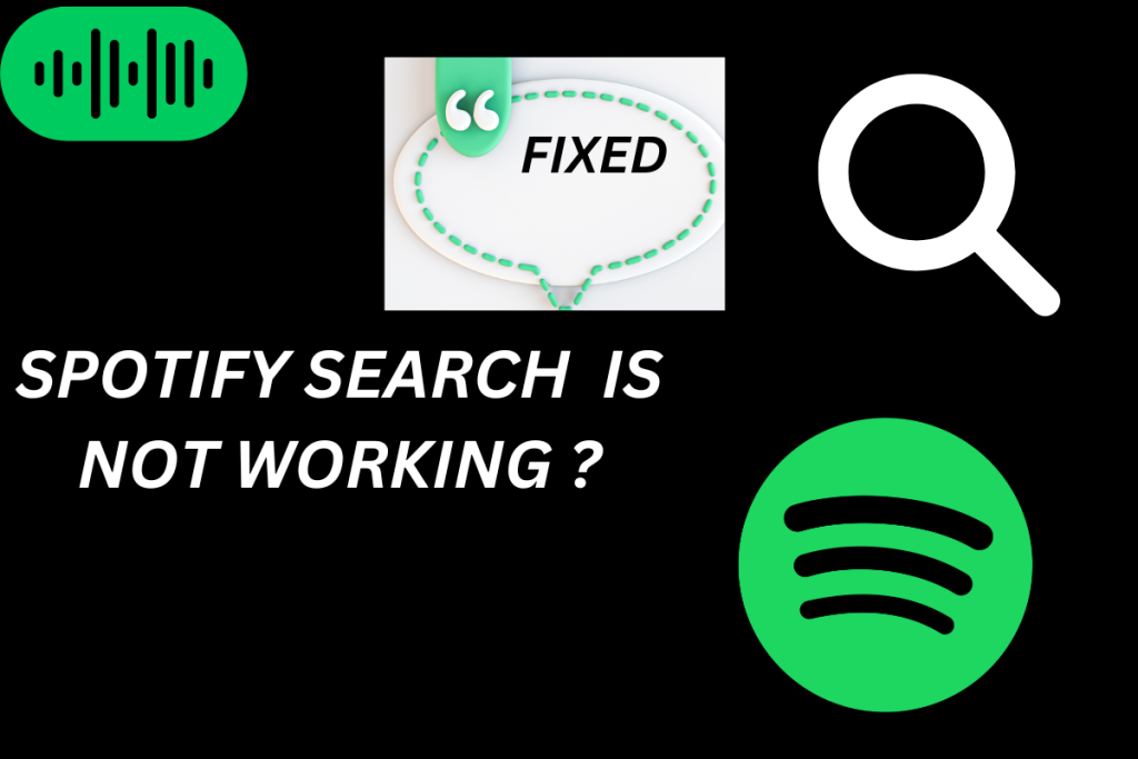spotify search not working